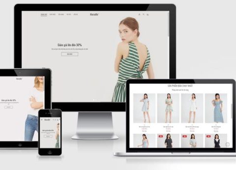 Theme WordPress thời trang mẫu số 8