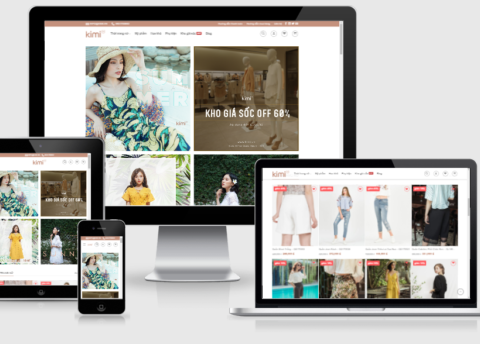 Theme WordPress thời trang, phụ kiện, mỹ phẩm Kimi