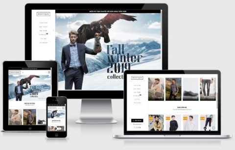 Theme WordPress thời trang nam mẫu số 14 – Boutique