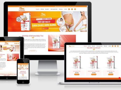 Theme WordPress bán thực phẩm chức năng mẫu số 3