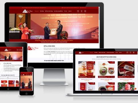 Thiết kế website bán thực phẩm chức năng mẫu số 4