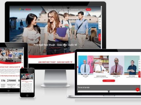 Theme WordPress trung tâm Anh ngữ mẫu số 3