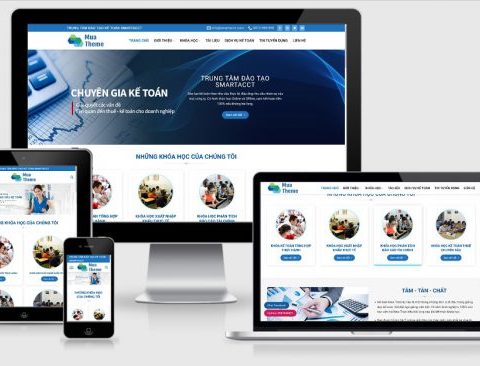 Theme WordPress trung tâm đào tạo kế toán GiaoDuc3