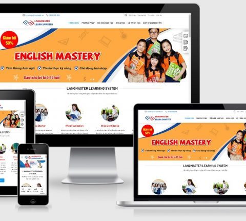 Theme WordPress giới thiệu trung tâm ngoại ngữ mẫu số 1
