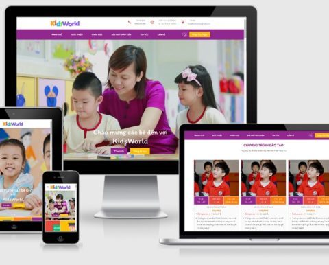 Kidzone – Thiết kế web trường mầm non, tiểu học, trung tâm giáo dục