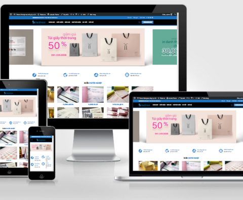 Thiết kế website dành cho công ty in ấn, thiết kế