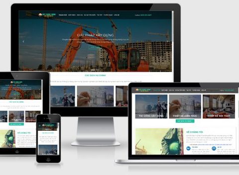 Thiết kế website công ty xây dựng mẫu số 4