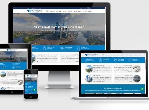 Theme WordPress công ty xây dựng mẫu số 7