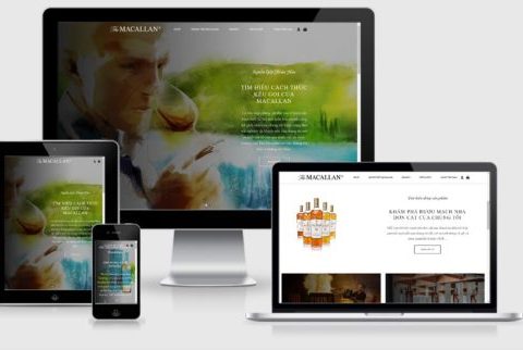 Thiết kế website rượu ngoại cao cấp Macallan