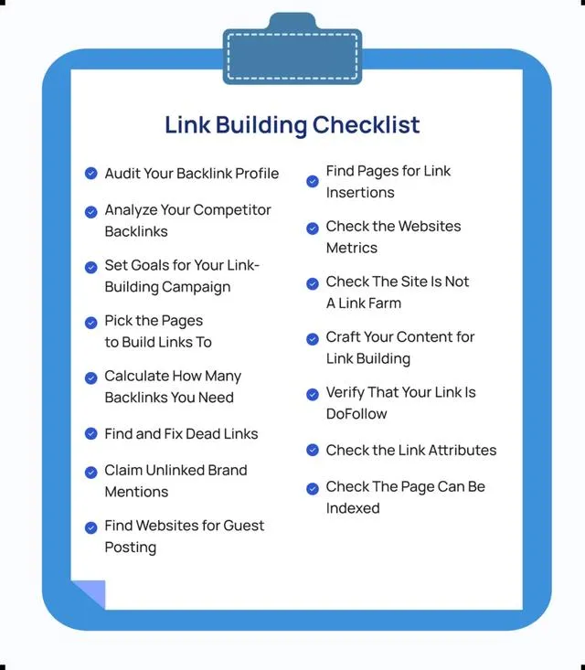 Link Building Checklist