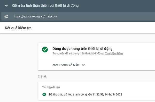 Công cụ Google Mobile-Friendly Test