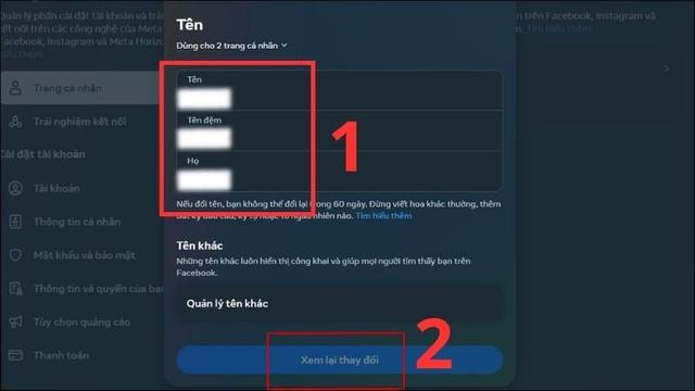 Cách đổi tên Facebook nhanh chóng trên điện thoại, máy tính đặt tên 2025 29