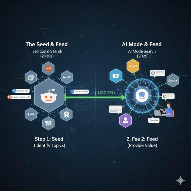 Google AI Mode là gì? Hướng dẫn tối ưu SEO toàn diện cho kỷ nguyên tìm kiếm 2026 3 Kỹ thuật Seed & Feed trên các nền tảng uy tín