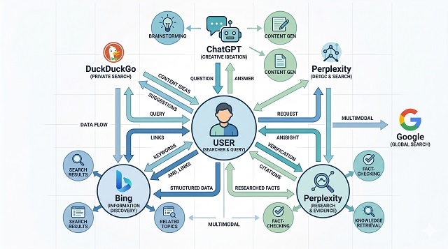 Cách SEO Website Trong Kỷ Nguyên AI Search 2026 3 Hệ sinh thái tìm kiếm đa nền tảng: ChatGPT, Perplexity và Bing,...