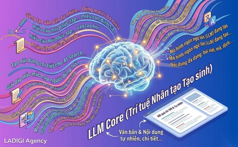 AI Search là gì? Cơ chế hoạt động và các đặc điểm nổi bật của AI Search 3 Vai trò của LLMs và AI tạo sinh