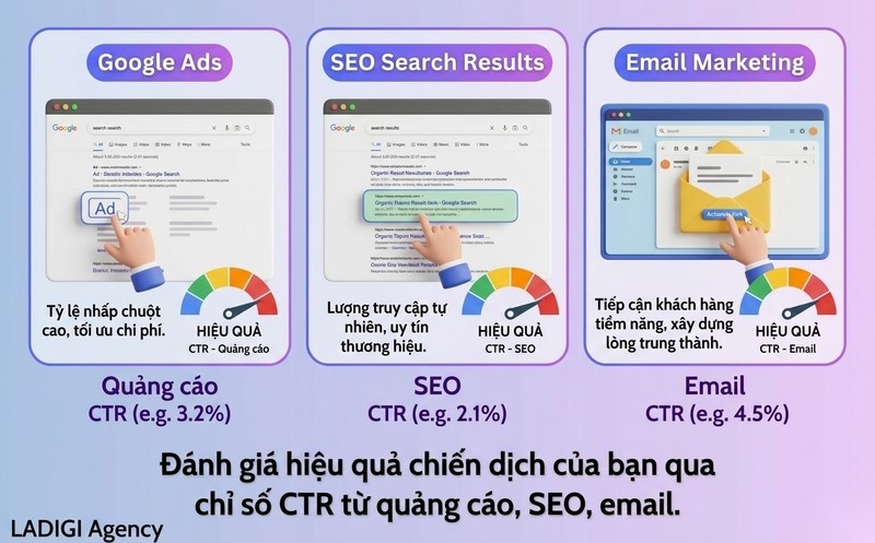 Click-Through Rate (CTR) là gì? Công thức, Tầm quan trọng và Cách tối ưu hiệu quả 3 Đánh giá hiệu quả chiến dịch Quảng cáo SEO Email