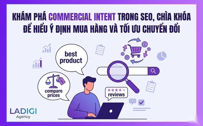 Commercial Intent là gì? Làm thế nào để xác định Commercial Intent? 9 Commercial Intent trong SEO Khái niệm Cách xác định và Tối ưu chuyển đổi hiệu quả