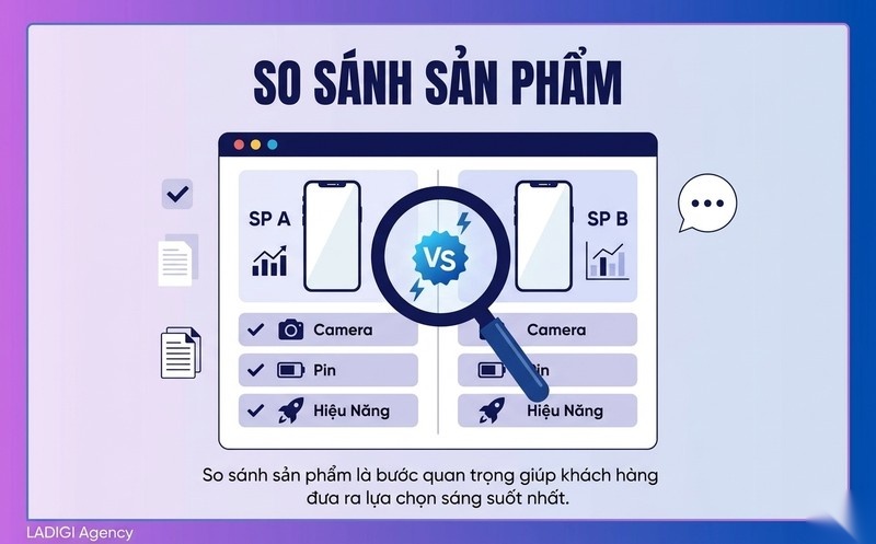 Commercial Intent là gì? Làm thế nào để xác định Commercial Intent? 3 Ý định so sánh sản phẩm Product Comparison