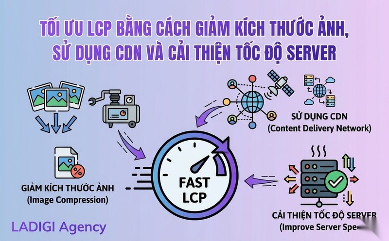 Core Web Vitals là gì? Các chỉ số cốt lõi và hướng tối ưu hiệu suất website 5 Chiến lược tối ưu LCP Tốc độ tải nội dung chính