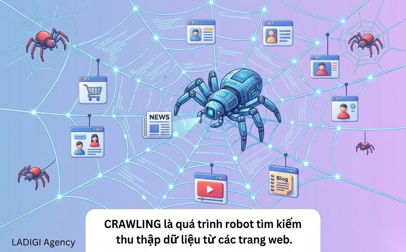 Crawling là gì trong SEO? Cách thức hoạt động của Web Crawler và Tối ưu hóa 1 Crawling là gì Khái niệm cơ bản về quá trình thu thập dữ liệu