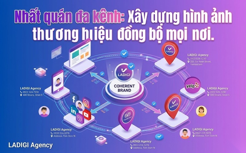 Entity Consistency là gì? Tầm quan trọng của Entity Consistency trong SEO 9 Bước 4 Duy trì nhất quán trên đa kênh Website Social GMB External Citations