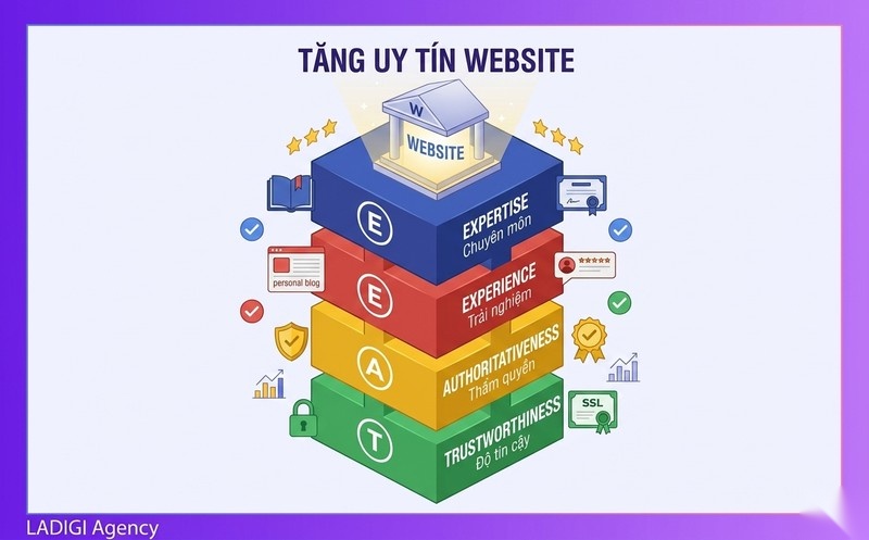Entity SEO là gì? Tại sao Entity SEO lại quan trọng trong SEO hiện đại? 2 Xây dựng uy tín và thẩm quyền cho website Tăng cường E E A T