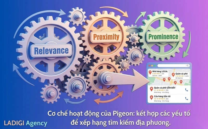 Google Pigeon là gì? Thuật toán Google Pigeon hoạt động như thế nào? 5 Thuật toán Google Pigeon hoạt động như thế nào Cơ chế xếp hạng