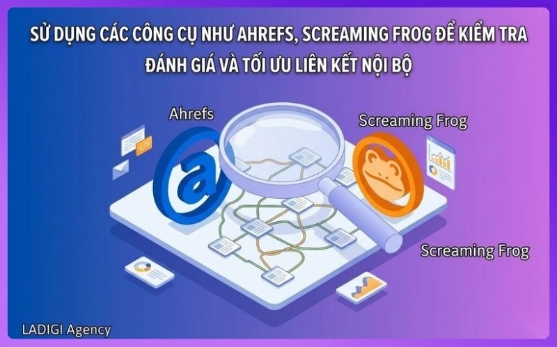 Internal Link Là Gì? Hướng dẫn tối ưu Internal Link chi tiết từng bước 7 Sử dụng các công cụ như Ahrefs, Screaming Frog để kiểm tra, đánh giá và tối ưu liên kết nội bộ.