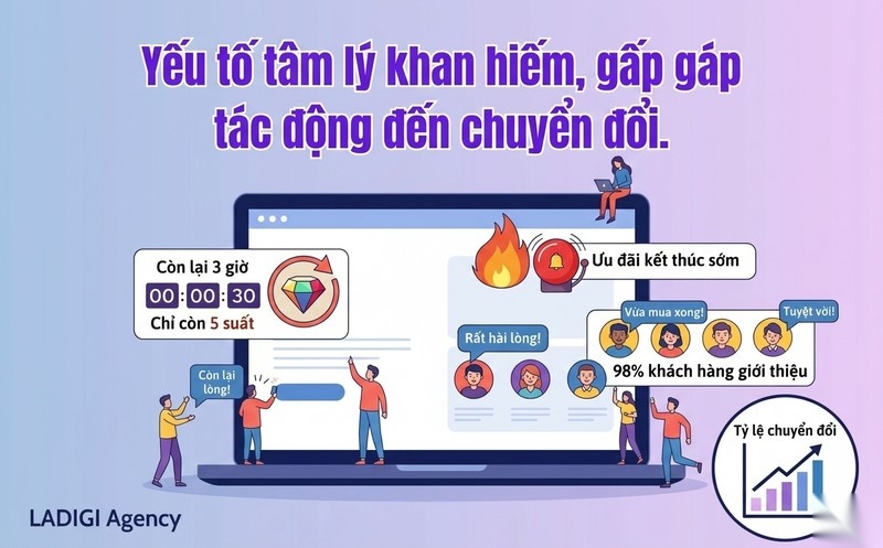 Landing Page là gì? Vai trò và hướng dẫn thiết kế tối ưu chuyển đổi 9 Các yếu tố tâm lý tác động đến hành vi chuyển đổi trên Landing Page