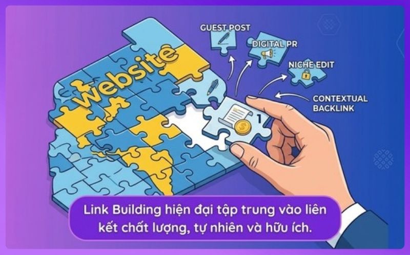 SEO Offpage là gì? Chiến lược SEO Offpage hiệu quả nhất hiện nay 3 Link Building hiện đại tập trung vào việc xây dựng các liên kết chất lượng cao