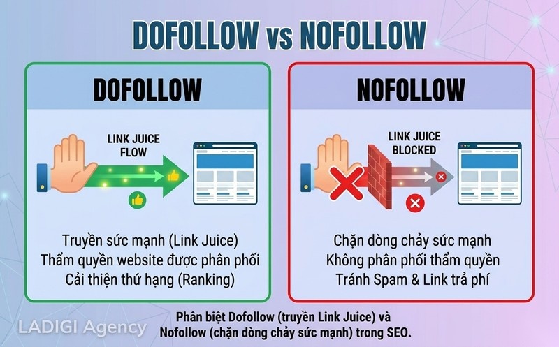Link Juice là gì? Cách hoạt động và tối ưu hiệu quả trong SEO 3 H3 Vai trò liên kết dofollow và nofollow