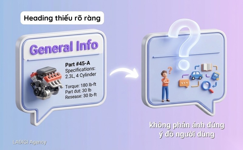 Low Cost of Retrieval là gì? 6 bước tối ưu Low Cost of Retrieval trong SEO 7 Heading không phản ánh intent