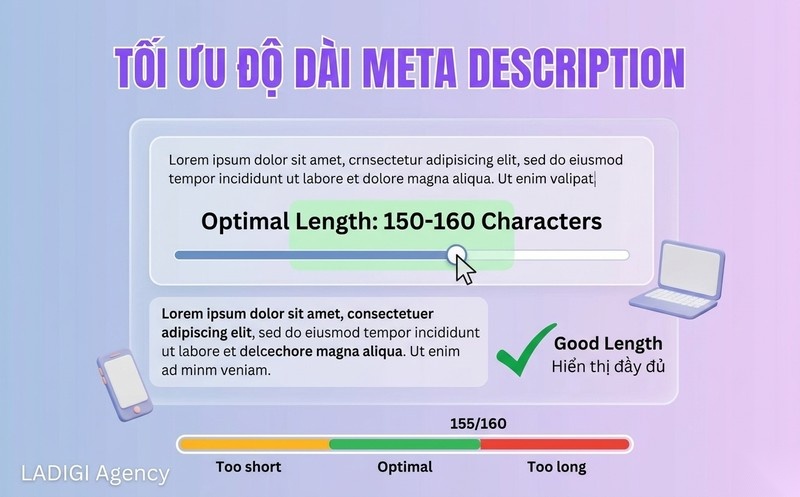 Meta Description là gì? Cách viết và tối ưu chuẩn SEO hiệu quả 4 Độ dài tối ưu