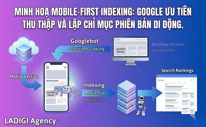 Mobile-First Indexing là gì? 6 bước tối ưu website cho Mobile-First Indexing 1 Mobile First Indexing là gì
