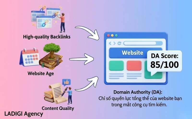 Moz là gì? Vai trò của Moz trong hệ sinh thái SEO 8 Domain Authority DA là gì