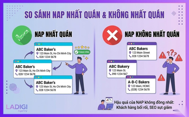 NAP Consistency là gì? Tầm quan trọng và Cách tối ưu hiệu quả trong Local SEO 1 NAP Consistency là gì Khái niệm và vai trò trong Local SEO