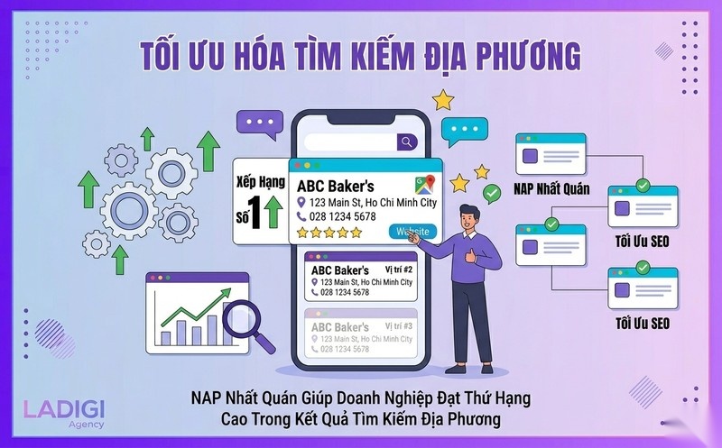 NAP Consistency là gì? Tầm quan trọng và Cách tối ưu hiệu quả trong Local SEO 3 Cải thiện thứ hạng tìm kiếm địa phương