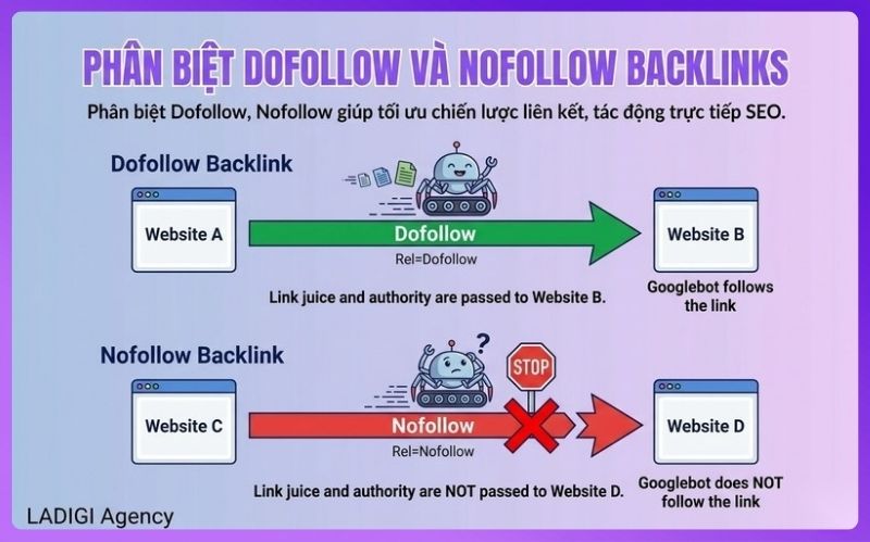 Backlink là gì? Cách xây dựng Backlink chất lượng hiệu quả cho SEO 7 Phân biệt Dofollow, Nofollow giúp tối ưu chiến lược liên kết, tác động trực tiếp SEO