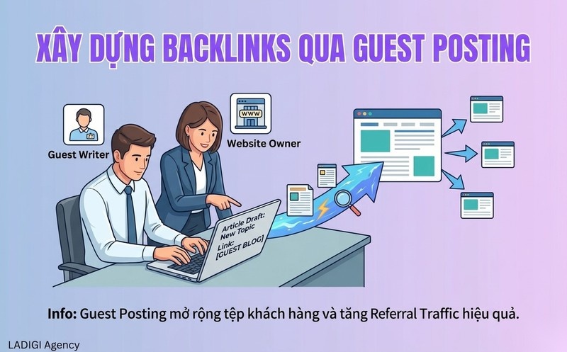 Referral Traffic là gì? 6+ cách tăng cường Referral Traffic với chiến lược hiệu quả 4 Tận dụng Guest Posting