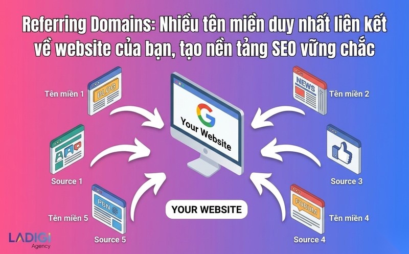 Referring Domains là gì? Phân biệt Backlink, cách kiểm tra và xây dựng hiệu quả 1 Referring Domains là gì Khái niệm và vai trò trong SEO