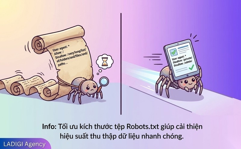 Robots.txt là gì? Cú pháp, cách cấu hình và tối ưu cho SEO 6 Tối ưu kích thước tệp Ảnh hưởng đến hiệu suất