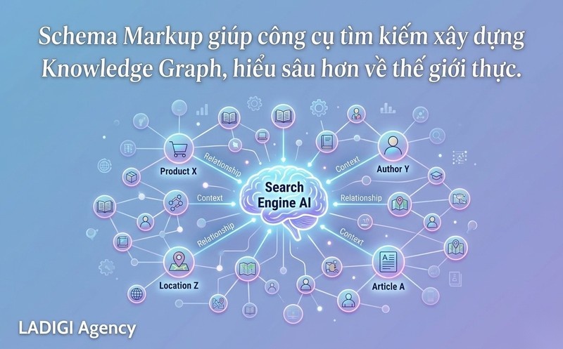Schema Markup là gì? Schema Markup tác động đến SEO như thế nào? 4 Cải thiện hiểu biết của công cụ tìm kiếm Entity Building Knowledge Graph