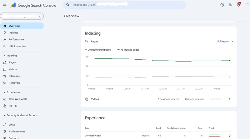 Technical SEO là gì? 7 yếu tố quan trọng trong tối ưu Technical SEO 5 Google Search Console là công cụ thiết yếu để theo dõi hiệu suất và khắc phục lỗi Technical SEO
