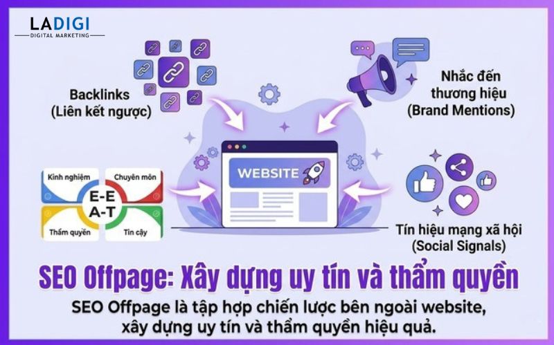 SEO Offpage là gì? Chiến lược SEO Offpage hiệu quả nhất hiện nay 1 SEO Offpage là một tập hợp các chiến lược được thực hiện bên ngoài website nhằm tăng cường độ uy tín