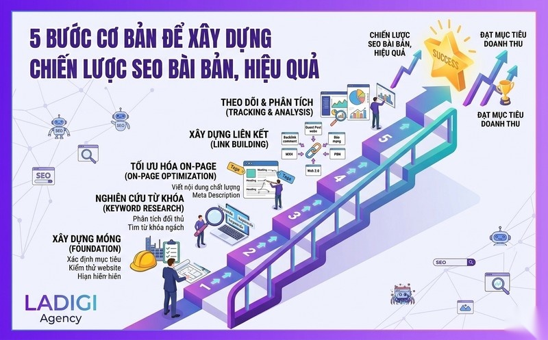SEO Strategy là gì? Hướng dẫn cách xây dựng chiến lược SEO hiệu quả 3 Các bước xây dựng chiến lược SEO hiệu quả