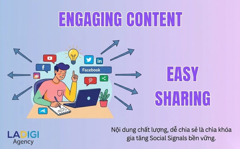 Social Signals là gì? Ảnh hưởng đến SEO và chiến lược gia tăng hiệu quả 6 Tạo nội dung chất lượng dễ chia sẻ