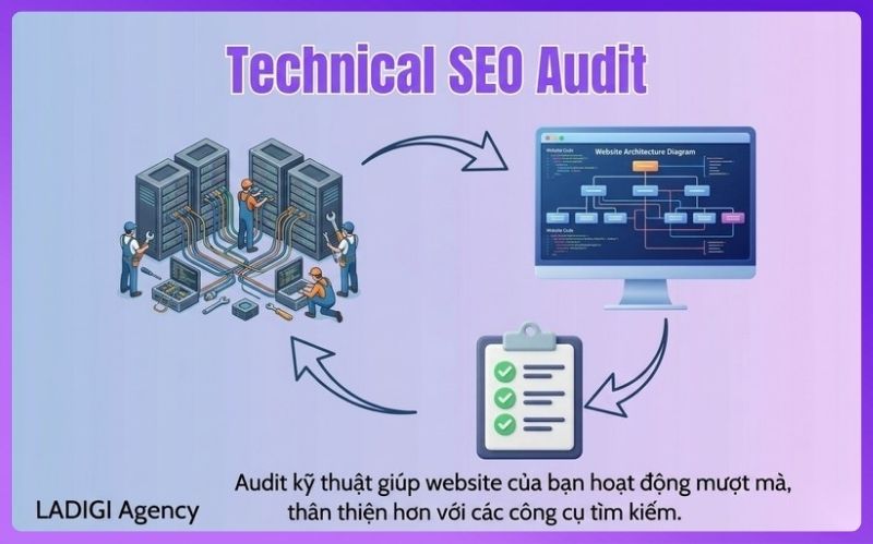 SEO Audit là gì? Quy trình 6 bước thực hiện SEO Audit hiệu quả 6 Audit kỹ thuật giúp website của bạn hoạt động mượt mà, thân thiện hơn với các công cụ tìm kiếm