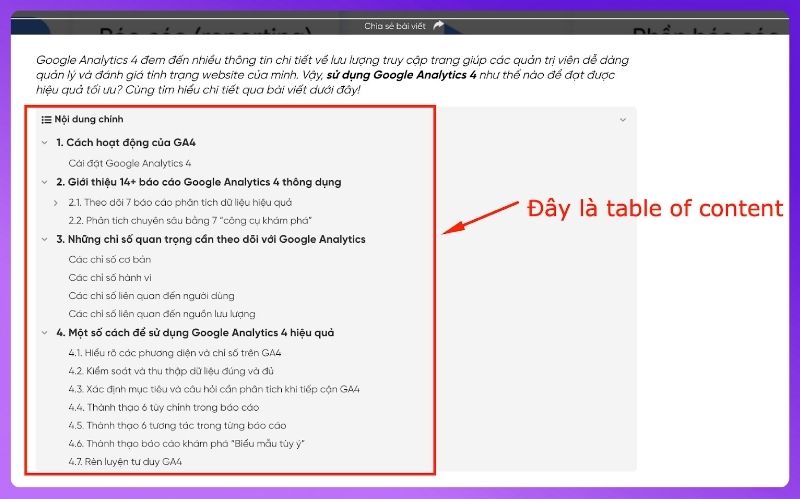 SEO On-Page là gì? Checklist SEO Onpage đầy đủ 2026 6 TOC giúp cải thiện cấu trúc trang và trải nghiệm người dùng