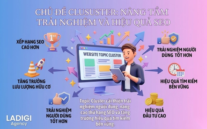 Topic Cluster là gì? Hướng dẫn triển khai chi tiết và Tối ưu cho SEO 3 3 Vì sao cần triển khai Topic Cluster Lợi ích vượt trội cho người dùng và SEO