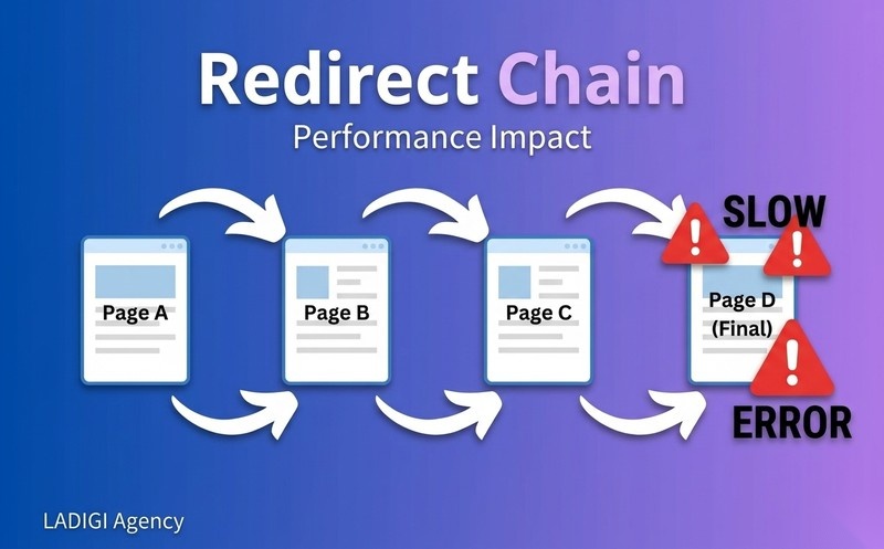 Redirect 301 là gì? 4 cách thiết lập Redirect 301 chuẩn SEO 5 Chuỗi Redirect Redirect Chains và tác động tiêu cực